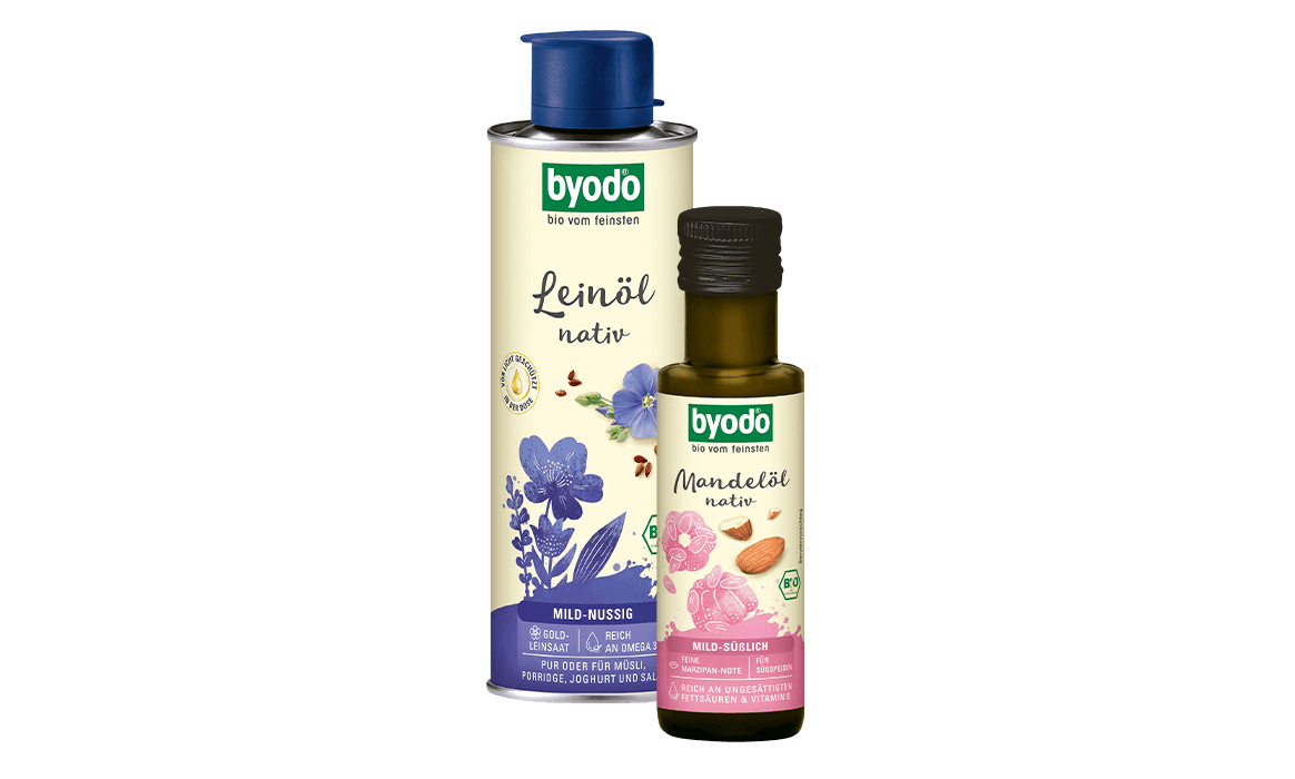 Byodo Genussöle vor transparentem Hintergrund