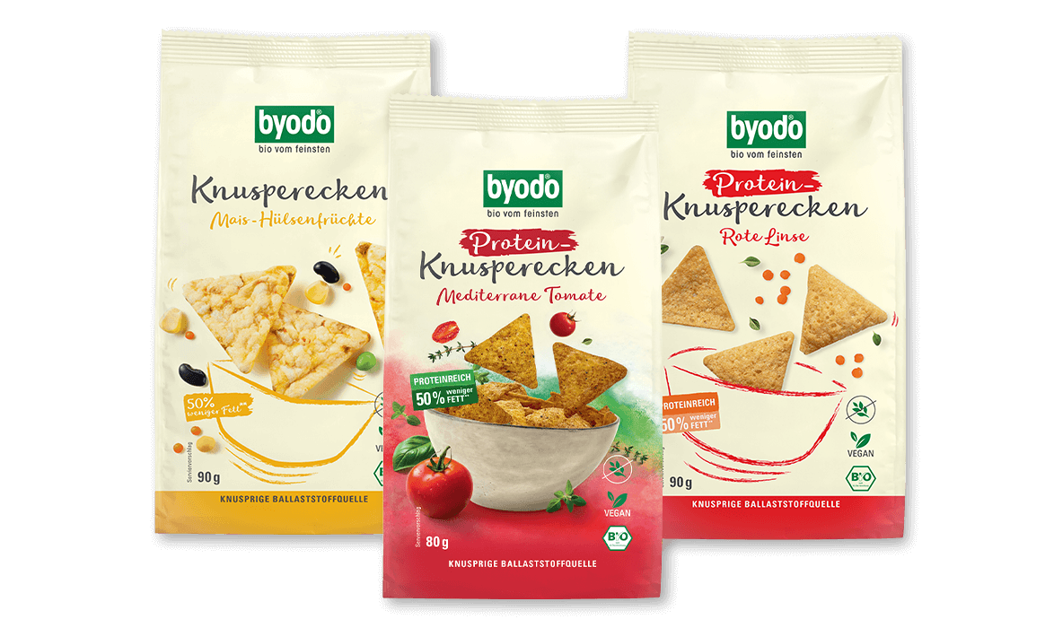 Byodo Knusperecken auf transparentem Hintergrund